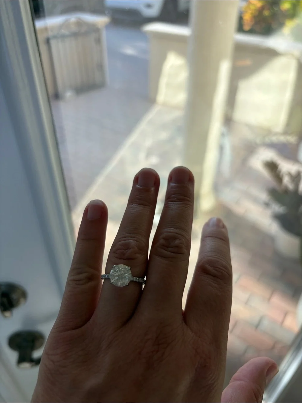 Moissanite ring size 7